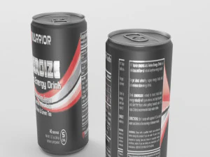 energize energy drink 3D Model