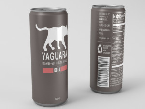 jaguara energy drink 3D मॉडल