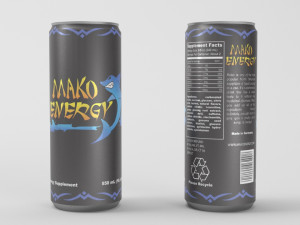 mako energy drink 3D Model