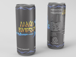 mako energy drink 3D मॉडल