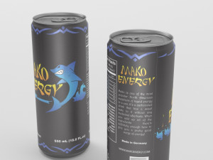 mako energy drink 3D मॉडल
