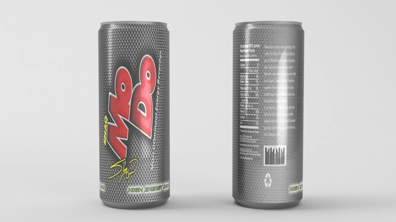 mo do energy drink 3D Model .c4d .max .obj .3ds .fbx .stl .blend 