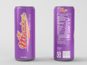 małpi napój energetyczny Model 3D