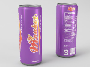 monkey energy drink 3Dモデル