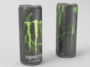 monster energy drink 3D मॉडल