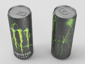 monster energy drink 3D Model