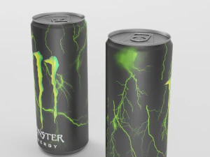 monster energy drink 3D Model