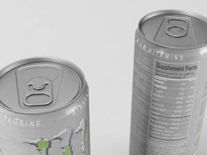 monster metal energy drink 3D Model