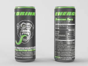 no preservatives energy drink 3D मॉडल
