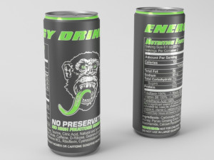 no preservatives energy drink 3D मॉडल