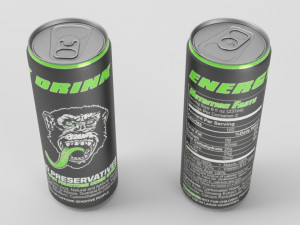 no preservatives energy drink 3D मॉडल