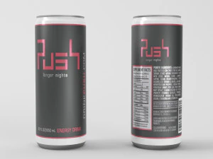 wciśnij nap&oacute;j energetyczny Model 3D