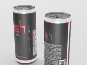 push energy drink 3D 모델