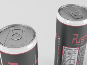 push energy drink 3D 모델