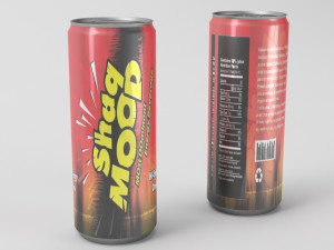 shaq mood energy drink 3D 모델
