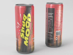 shaq mood energy drink 3D Model