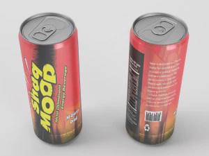 shaq mood energy drink 3D Model