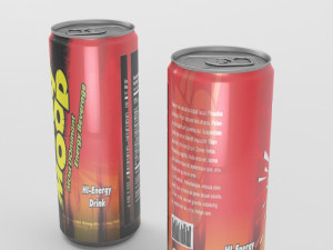 shaq mood energy drink 3D 모델
