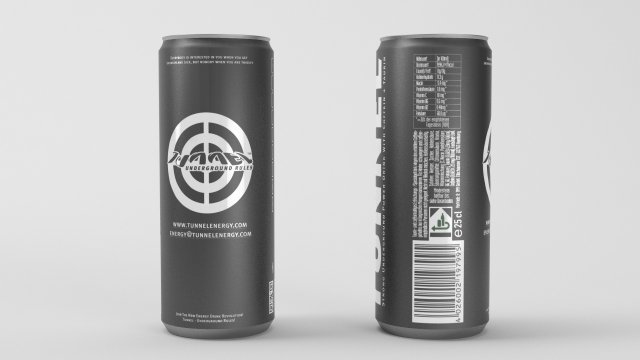 tunnel energy drink Modèle 3D .c4d .max .obj .3ds .fbx .stl .blend 