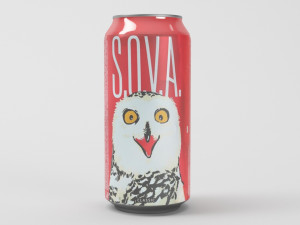 sova energy drink 3D मॉडल