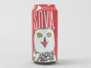 sova energy drink 3D Model