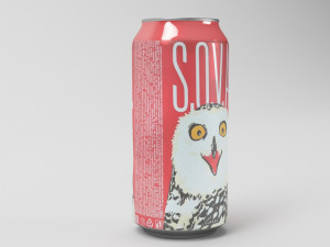 sova energy drink 3D मॉडल