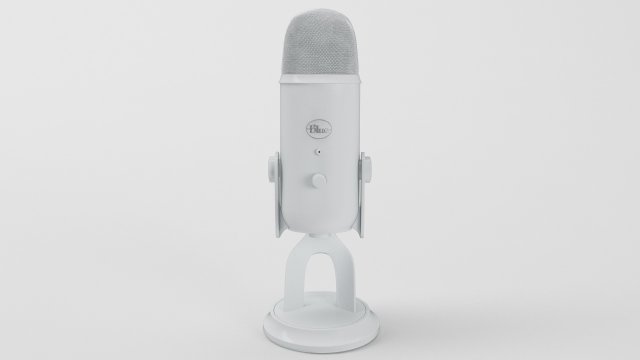 blue yeti white - element 3d 3D Модель .c4d .max .obj .3ds .fbx .stl .blend 