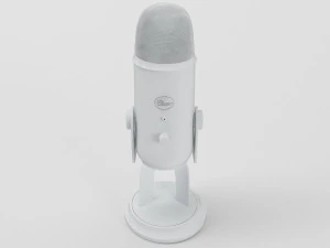 niebieski yeti biały - element 3d Model 3D