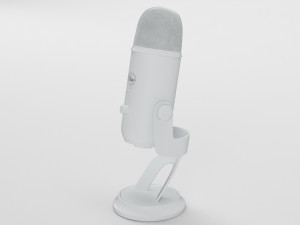 blue yeti white - element 3d 3D Модель