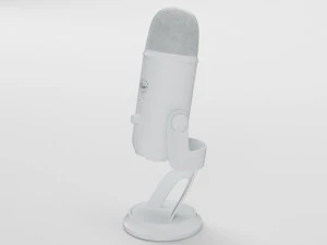 niebieski yeti biały - element 3d Model 3D