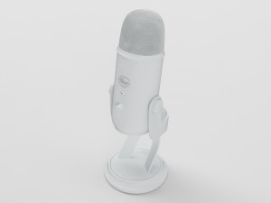 blue yeti white - element 3d 3D Модель