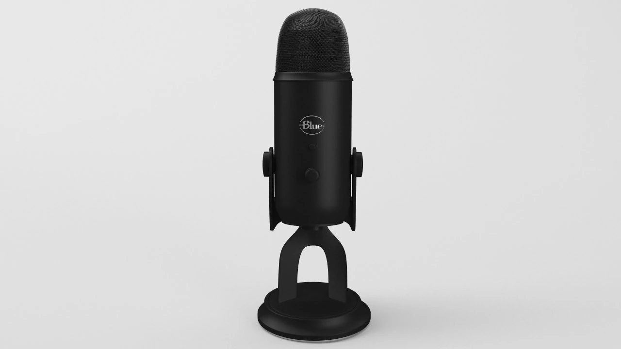 blue yeti blackout edition - element 3d 3D Model .c4d .max .obj .3ds .fbx .stl .blend 