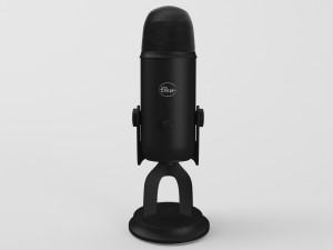 blue yeti blackout edition - element 3d 3D-Modell