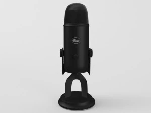 edycja blue yeti blackout - element 3d Model 3D