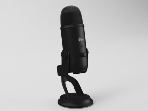 blue yeti blackout edition - element 3d 3D Модель