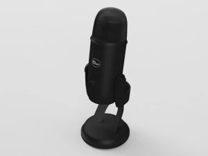 blue yeti blackout edition - element 3d 3D Model