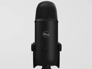 blue yeti blackout edition - element 3d 3D Model