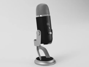 blue yeti pro studio - element 3d 3D Model
