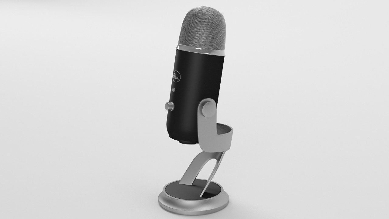 blue yeti pro studio - element 3d 3D Model in Audio 3DExport