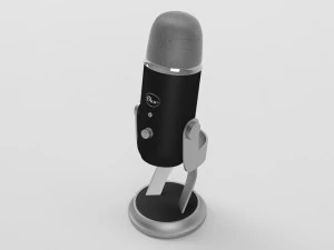 blue yeti pro studio - element 3d 3D Model