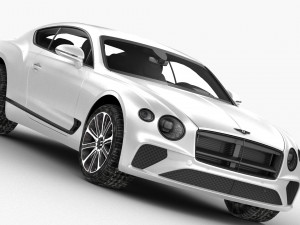 bentley continental gt 2018 - hq interior 3D Model