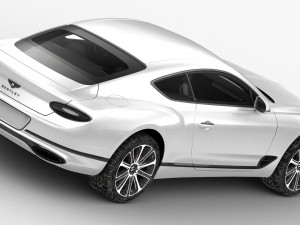 bentley continental gt 2018 - hq interior 3D 모델