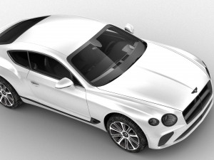 bentley continental gt 2018 - hq interior 3D 모델
