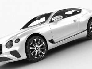 bentley continental gt 2018 - hq interior 3D 모델