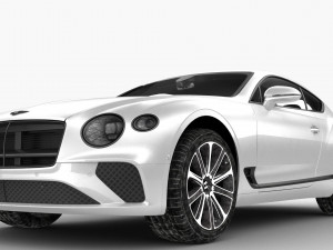 bentley continental gt 2018 - hq interior 3D 모델
