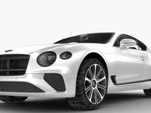 bentley continental gt 2018 - hq interior 3D Model