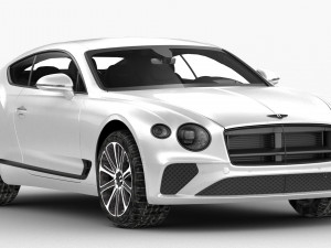 bentley continental gt 2018 - hq interior 3D 모델