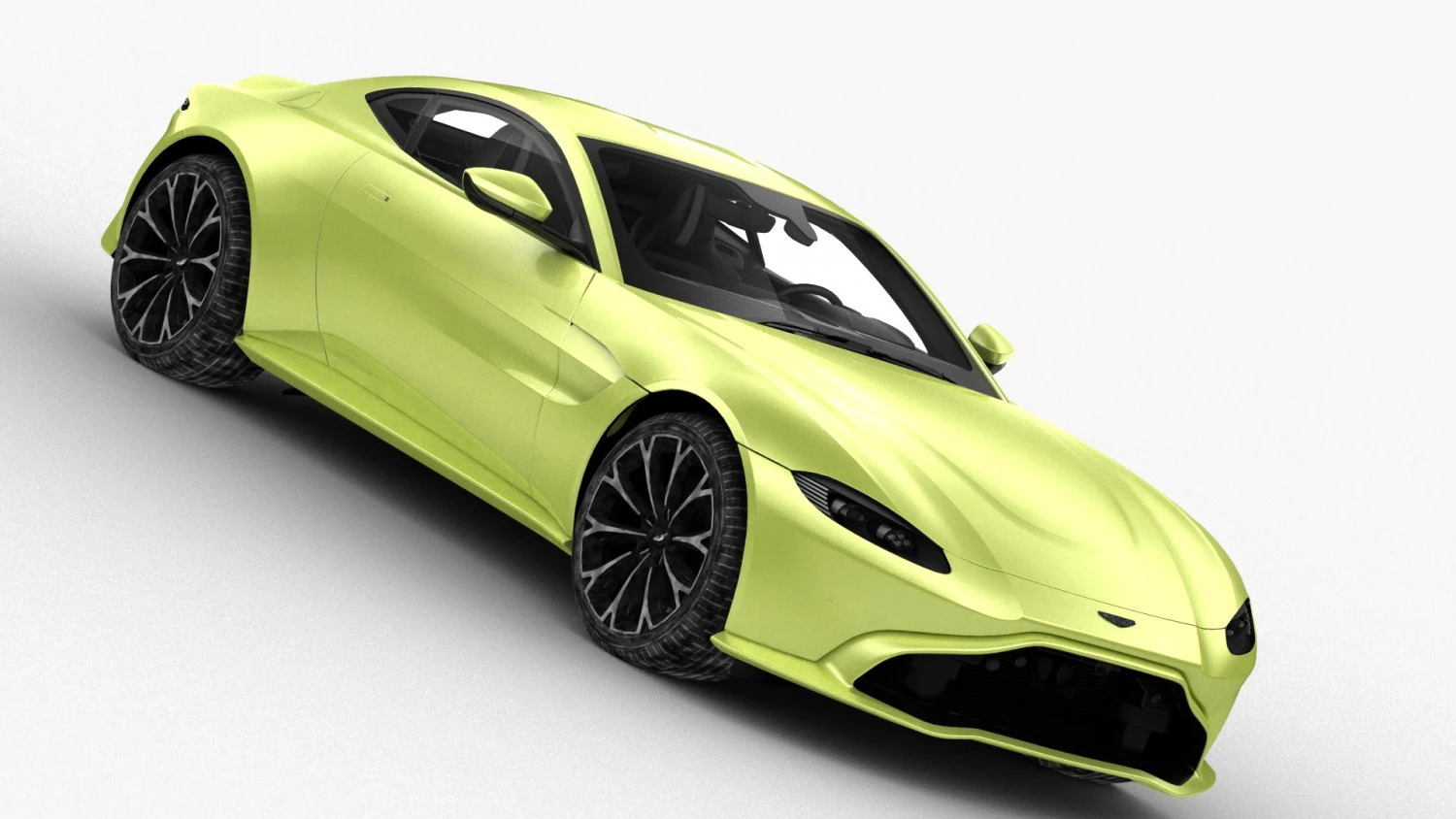 aston martin vantage 2018 - hq interior 3D Model .c4d .max .obj .3ds .fbx .stl .blend 