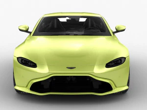 aston martin vantage 2018 - hq interior 3D Model