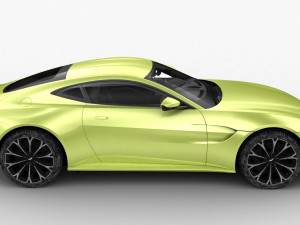 aston martin vantage 2018 - hq interior Modello 3D